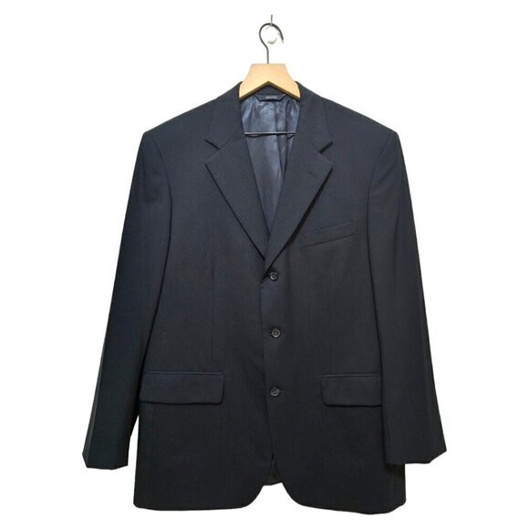 Brooks Brothers Brooksease Black Single Breasted Wool Blazer Sz 40R - Picture 1 of 11